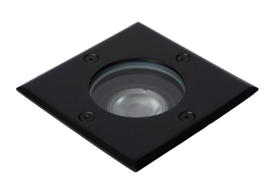 Lucide BILTIN - Deck light Indoor/Outdoor - 1xGU10 - IP67 - Black - off